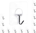 Easenest Adhesive Wall Hooks Bathroom Kitchen 12 Packs Heavy Duty Nail Free by Unknown
