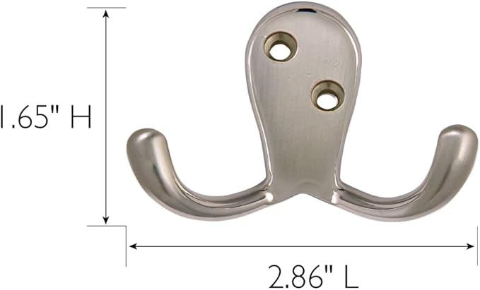 Design House 207761 Wall-Mounted Double Hook - Image 3