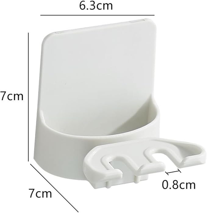 2 PCS Self-Adhesive Toothbrush Holders Wall Mounted, Water Proof Toothbrush Hook - Image 2