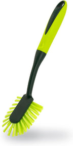 Pine-Sol Long Handle Dish Brush – Heavy Duty Bristle Kitchen Scrubber, Safe by Pine-Sol