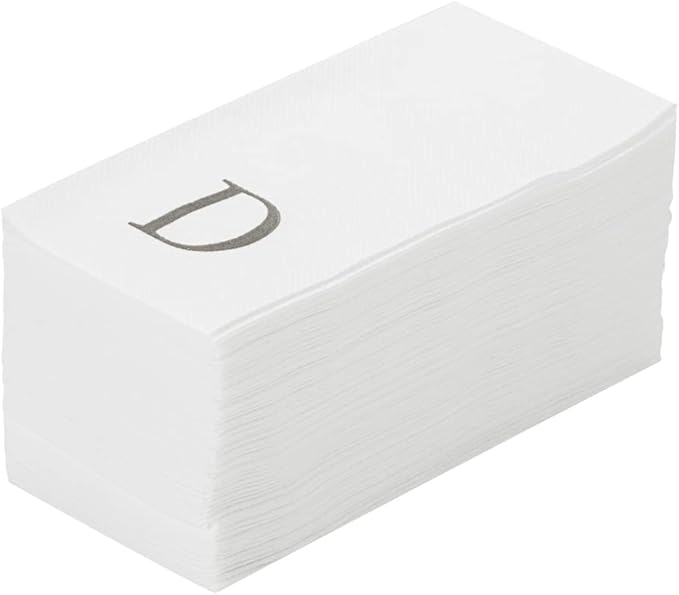 Luxenap 15.8 X 7.9 Inch Linen-Feel Guest Towels, 2000 Lettered Hand Towels by Restaurantware