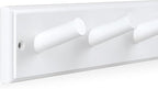 Wooden Coat Rack 2Pcs, 5 Pegs Bamboo Wall Hooks - Image 7