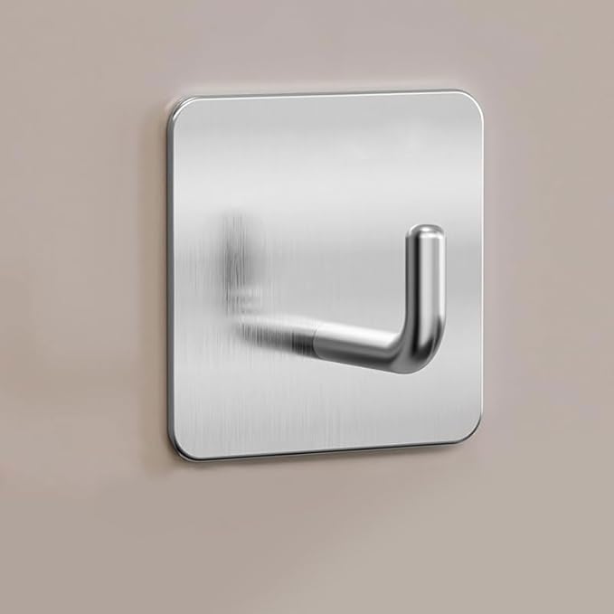 Adhesive Towel Hooks, 8 Pack Self Adhesive Coat Sticky Hooks - Image 9