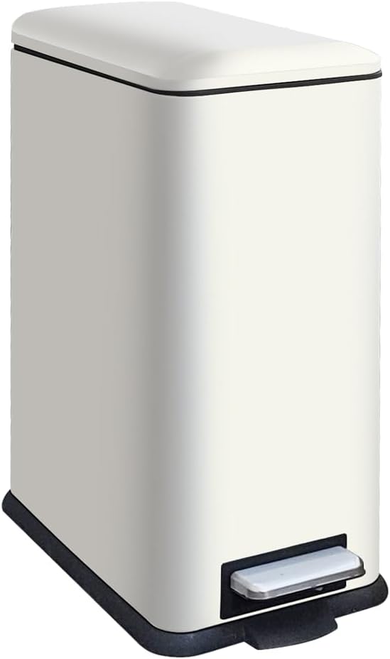 8 Gallon Trash Can with Lid, Stainless Steel Kitchen Trash Can with Removal by JM%C2%B7YIPENG
