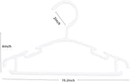 50 Pack White Baby Nursery Closet Hangers, Anti-Slip Laundry Infant Pant Hanger - Image 2