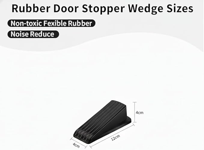 Door Stop for Bottom of Door, Non-Slip Security Door Stopper for Carpet - Image 6