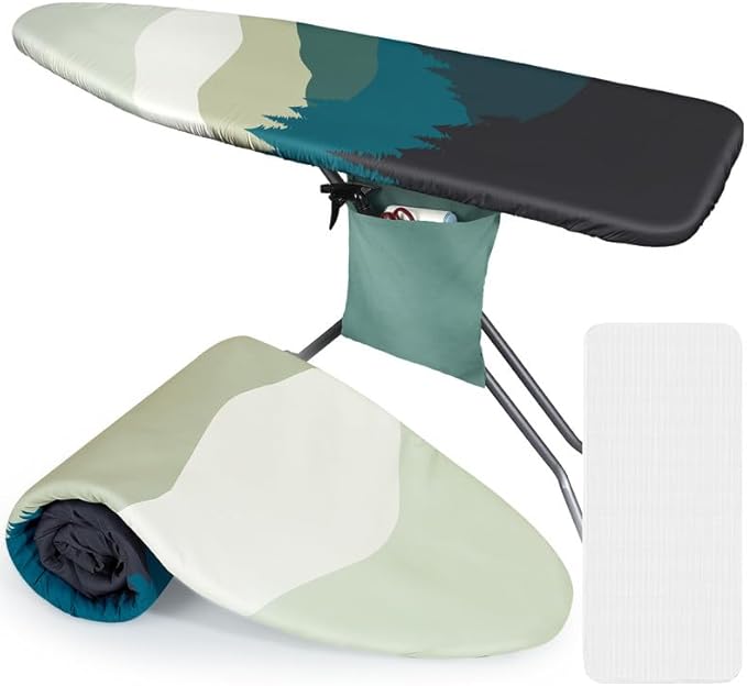FIOBEE Ironing Board Cover and Pad Extra Thick Iron Board Pad by FIOBEE