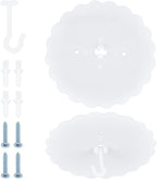 GORGECRAFT 2 Sets 18cm Mosquito Net Ceiling Hook Canopy Hooks Flower Shape by GORGECRAFT