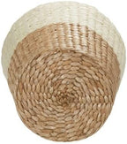 Household Essentials 2-Tone Woven Waste Basket, HandWoven Paper Rope Basket - Image 7
