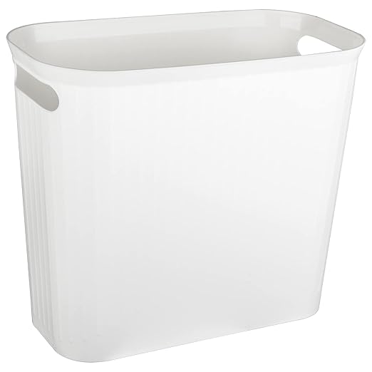 rejomiik Small Trash Can, 3.5 Gallon Garbage Can Slim Waste Basket Plastic by rejomiik