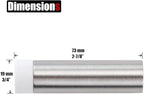JQK Door Stopper, 2-7/8 Inch 304 Stainless Steel Sound Dampening Door Stop - Image 2