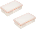 Heyiarbeit 2 x 18650 Battery Storage Case Holder Organizer Box Transparent 2Pcs by Heyiarbeit