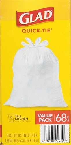 Glad Tall Kitchen Trash Bags 13 Gallon, Unscented Garbage Bags - Image 9