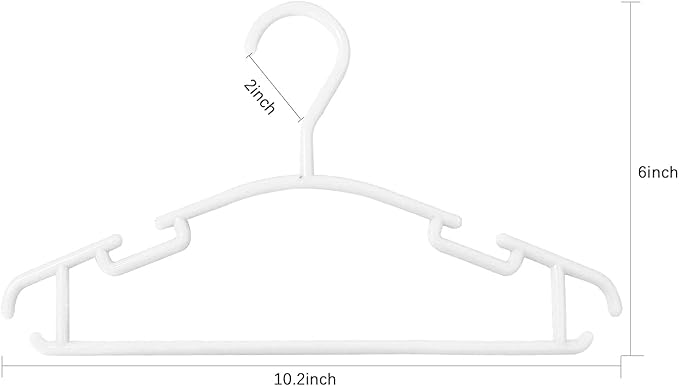 GoodtoU Baby Hangers 100Pack Kids Plastic Baby Clothes Hangers - Image 3