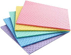 Reusable Cleaning Cellulose Sponge Cloths Absorbent Wipes Clean Kitchen Car by Sold_By_Cheapnwork