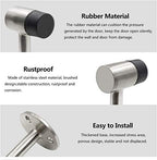 3 Inch / 75mm Heavy Duty Floor Stop, Door Stopper Stainless Steel Brushed Nickel - Image 5