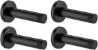 JQK Door Stopper Black, 304 Stainless Steel Thicken 1mm Sound Dampening Door by Homeimprovement