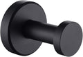 APLusee Matte Black Robe Towel Hook, 304 Stainless Steel Round Coat Hook by APLusee