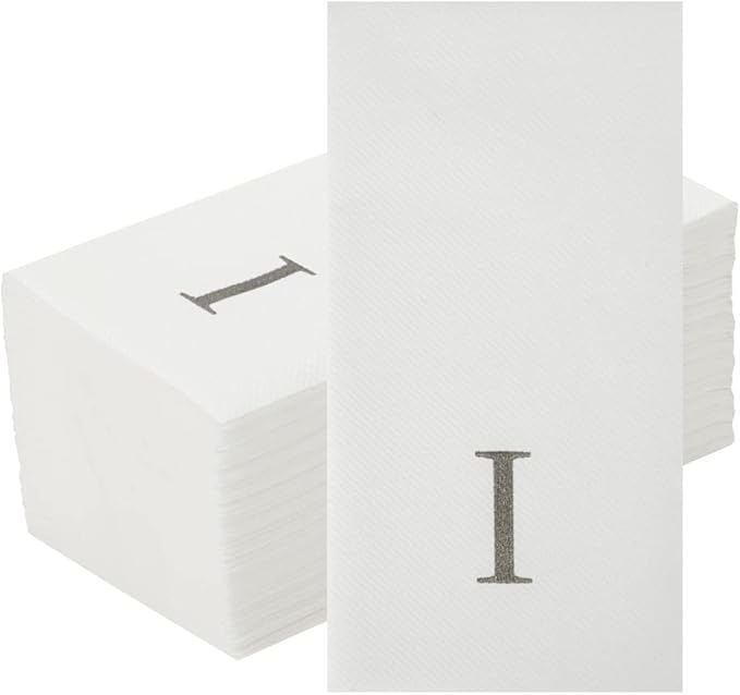Luxenap 15.8 X 7.9 Inch Linen-Feel Guest Towels, 2000 Lettered Hand Towels - Image 2