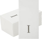 Luxenap 15.8 X 7.9 Inch Linen-Feel Guest Towels, 50 Lettered Hand Towels - Image 2