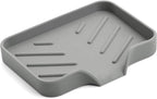 Sponge Holder with Drain Spout, Silicone Sponge Tray by Metopets