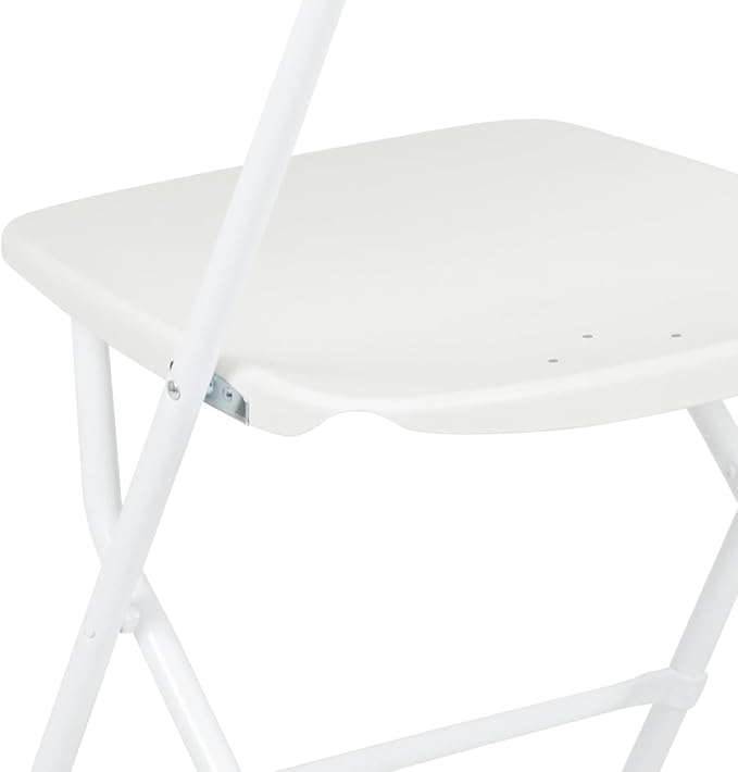Flash Furniture Hercules Series Plastic Folding Chair - White - 650LB Weight Capacity Comfortable Event Chair - Lightweight Folding Chair - Image 15