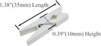 HAHIYO White Wooden Clothes Pins Clothespins Small Do NOT Fall Apart 1.38 - Image 2