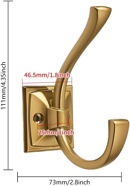 5 Pack Decorative Heavy Duty Towel Hooks - Image 2