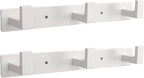 Coat Rack, Heavy Duty Stainless Steel 3 Tri Coat Hook Hanger, Wall Mounted Wall by Vanloory