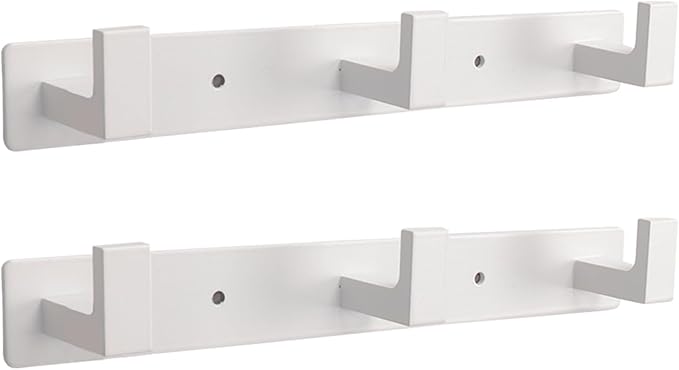 Coat Rack, Heavy Duty Stainless Steel 3 Tri Coat Hook Hanger, Wall Mounted Wall by Vanloory