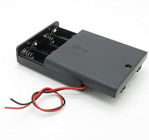 Enclosed Box Case for AA 4 Cell Battery Storage Holder - Image 2