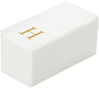 Luxenap 15.8 X 7.9 Inch Linen-Feel Guest Towels, 50 Lettered Hand Towels by Restaurantware