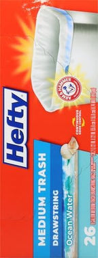 Hefty Medium Trash Bags, Ocean Water Scent, 8 Gallon - Image 11