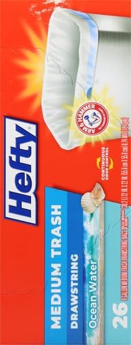 Hefty Medium Trash Bags, Ocean Water Scent, 8 Gallon - Image 11
