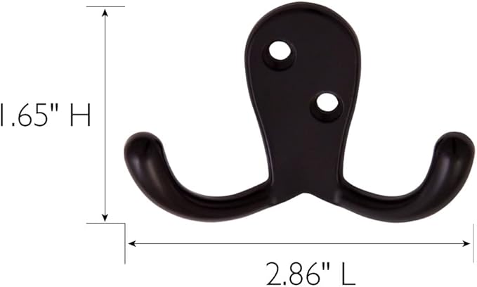Design House 207787 Wall-Mounted Double Hook - Image 3