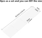 8pcs DIY Plastic Drawer Organizer Adjustable Drawer Dividers - Image 5