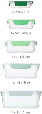 Joseph Joseph Nest Lock, 10 Piece Plastic Food Storage Container set - Image 2