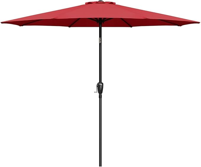 Simple Deluxe 9' Patio Umbrella Outdoor Table Market Yard Umbrella with Push Button Tilt/Crank by SimpleDeluxe