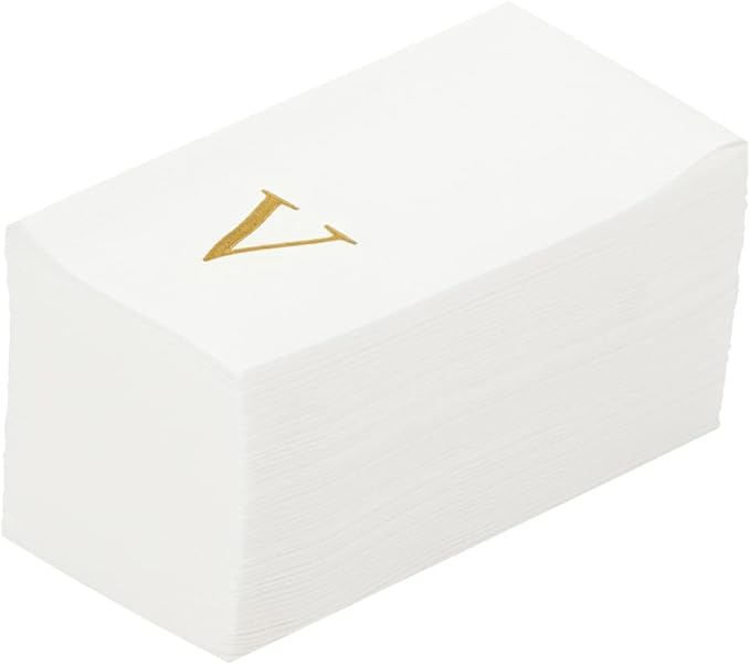 Luxenap 15.8 X 7.9 Inch Linen-Feel Guest Towels, 2000 Lettered Hand Towels by Restaurantware