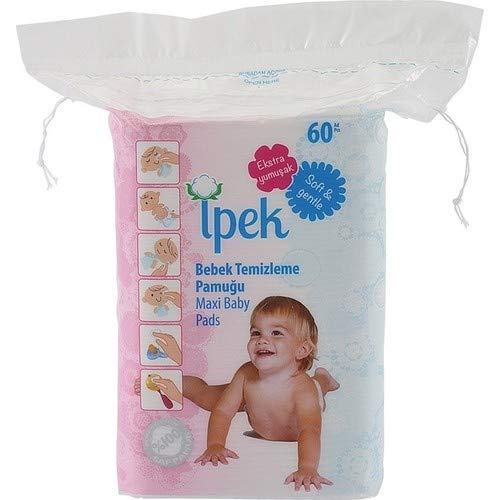 Baby Large Cotton Pads Dry Square White - Image 7