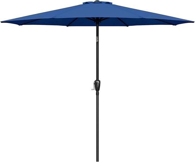 Simple Deluxe 9' Patio Umbrella Outdoor Table Market Yard Umbrella with Push Button Tilt/Crank - Image 7
