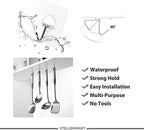 Easenest Adhesive Wall Hooks Bathroom Kitchen 12 Packs Heavy Duty Nail Free - Image 5