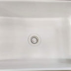 White Polymer Drain Kitchen Sink Drain Assembly - Image 5