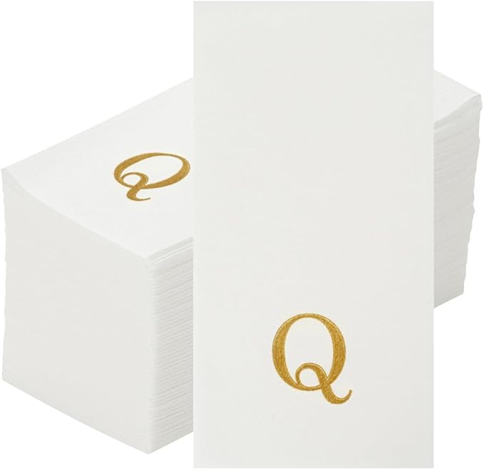 Luxenap 15.8 X 7.9 Inch Linen-Feel Guest Towels, 2000 Lettered Hand Towels - Image 2