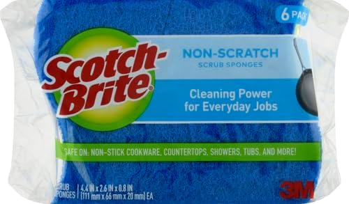 Scotch-Brite Zero Scratch Scrub Sponges, 6 Kitchen Sponges - Image 2