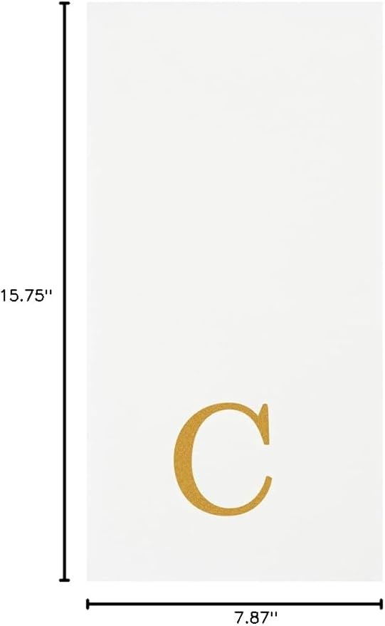 Luxenap 15.8 X 7.9 Inch Linen-Feel Guest Towels, 50 Lettered Hand Towels - Image 12
