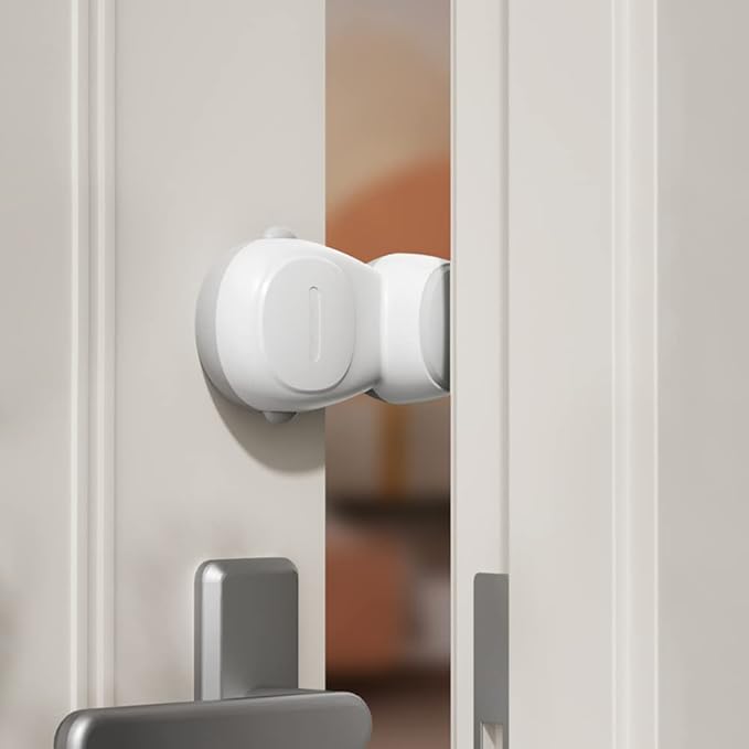 SAFELON 4 PCS Baby Safety Automatic Door Stopper, Automatic Door Finger Guards by SAFELON