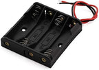 6 Pieces 4 Slots x 1.5V AA Battery Case Holder Battery Spring Clip Storage Box by Onwon