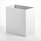 mDesign Small Steel Rectangular 2.4 Gallon/9.1 Liter Trash Can, Waste Basket - Image 2