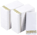 200 Disposable Hand Towels Soft and Absorbent Linen Feel Dinner Napkin Durable by JOLLYCHEF